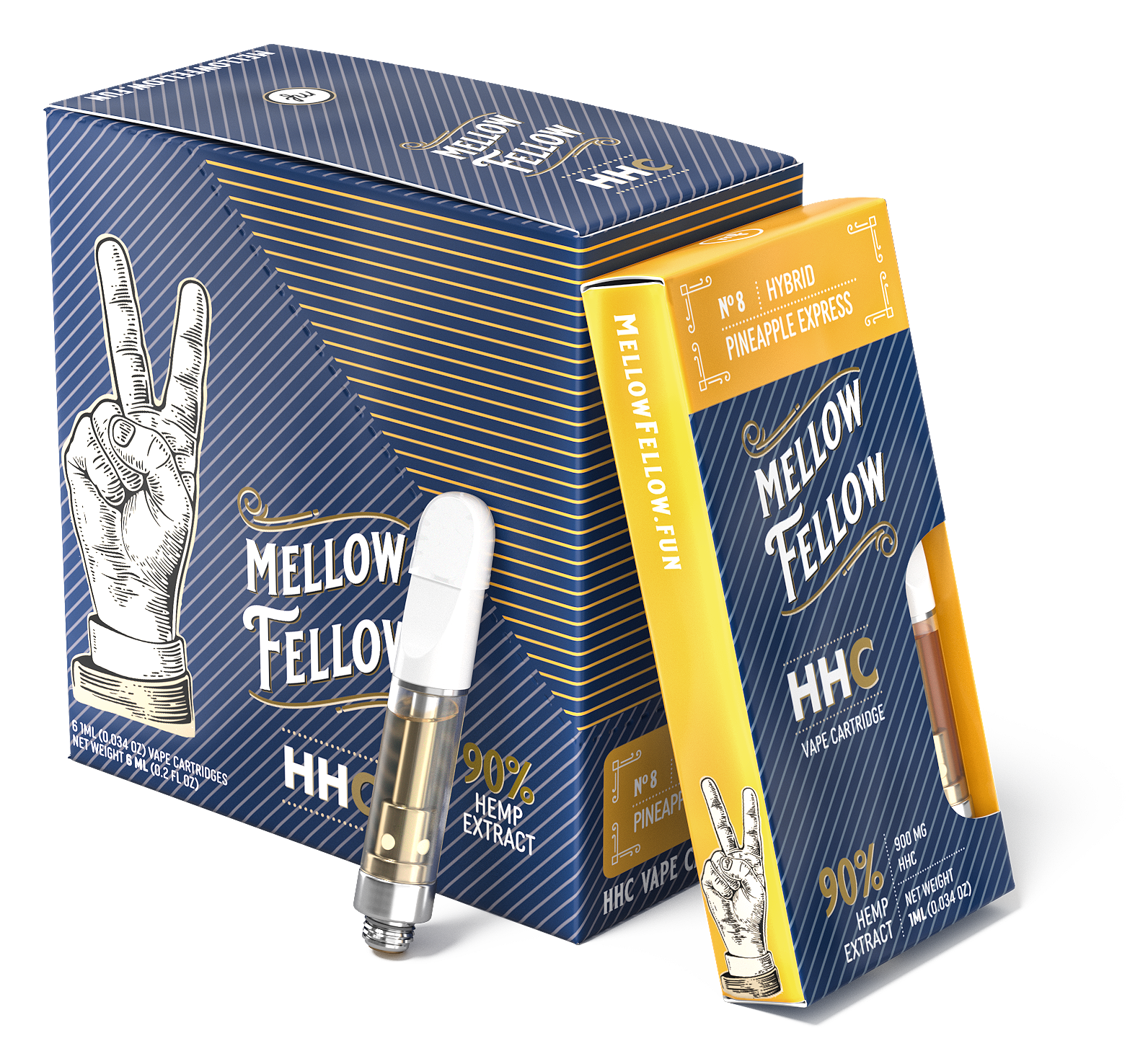Mellow Fellow HHC - 1 mL Cartridges