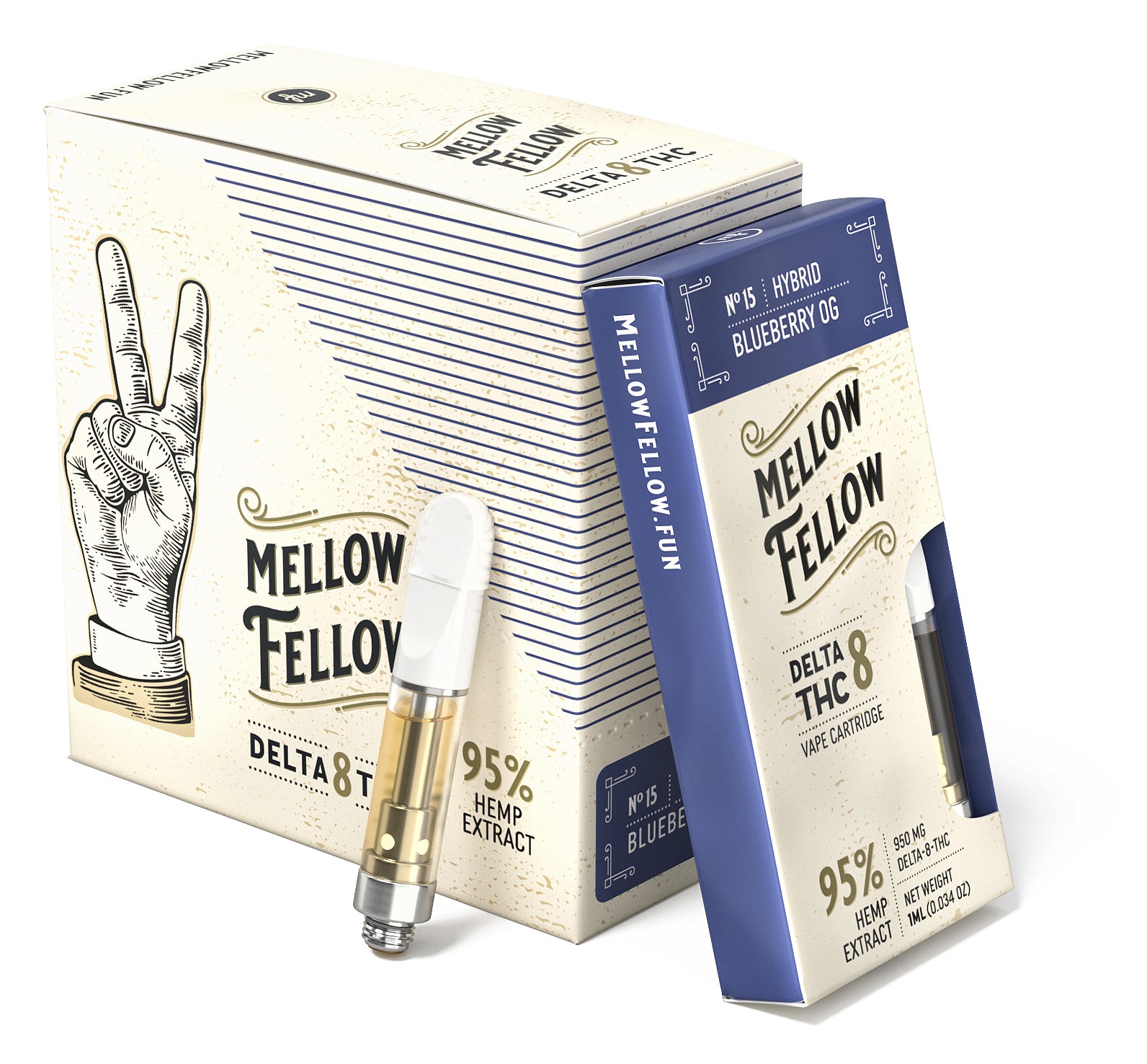 Mellow Fellow Delta 8- 1 mL Cartridges