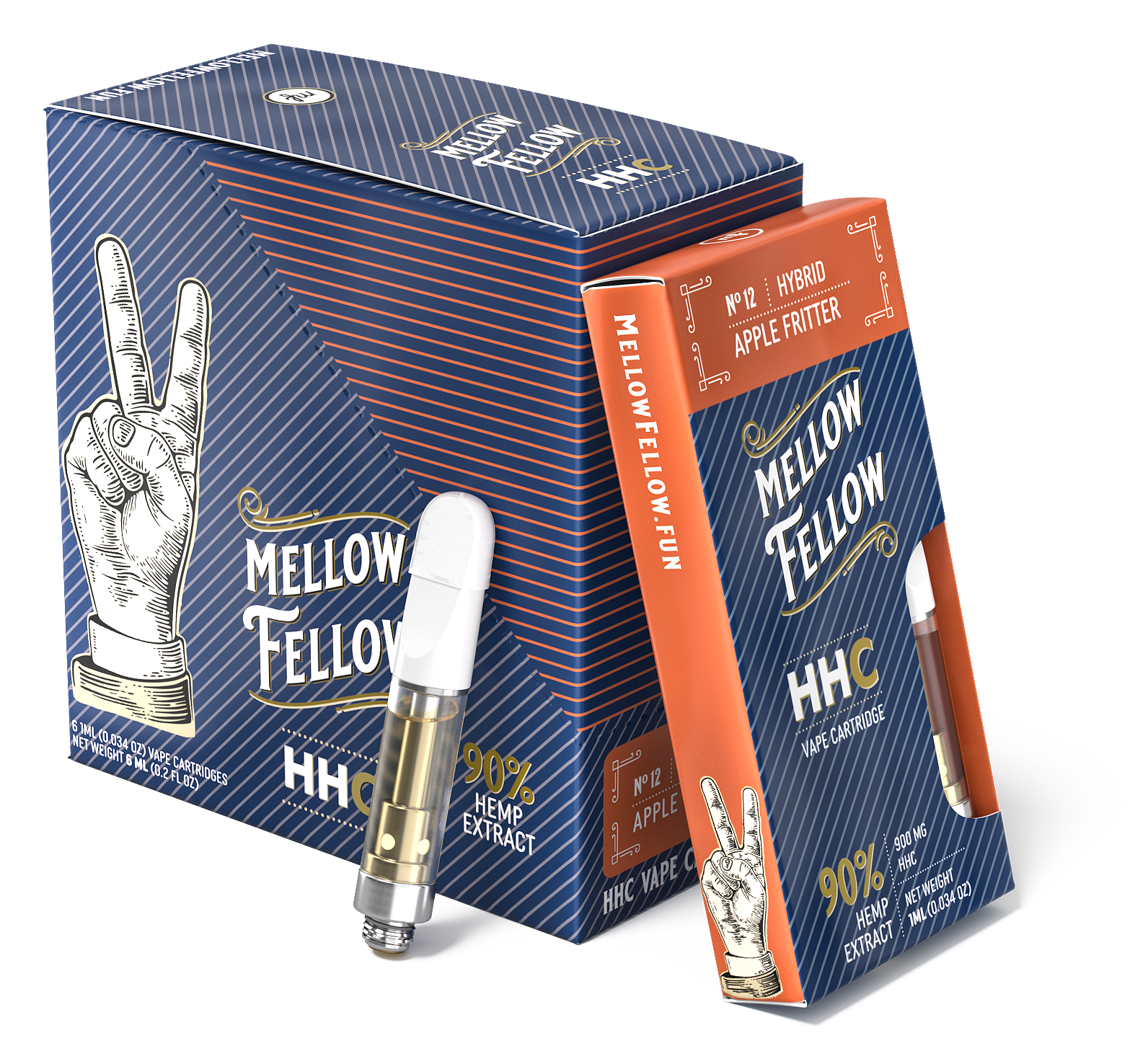 Mellow Fellow HHC - 1 mL Cartridges