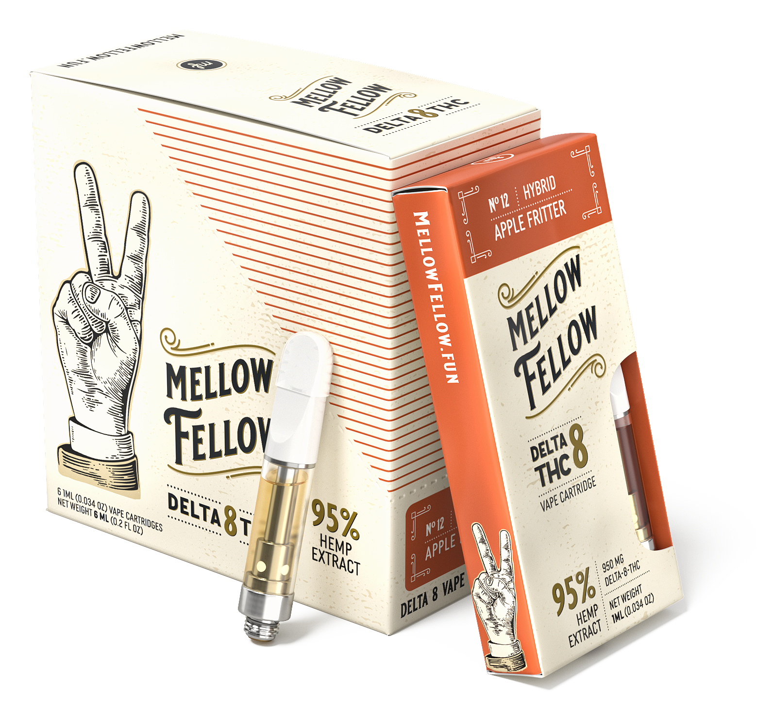 Mellow Fellow Delta 8- 1 mL Cartridges