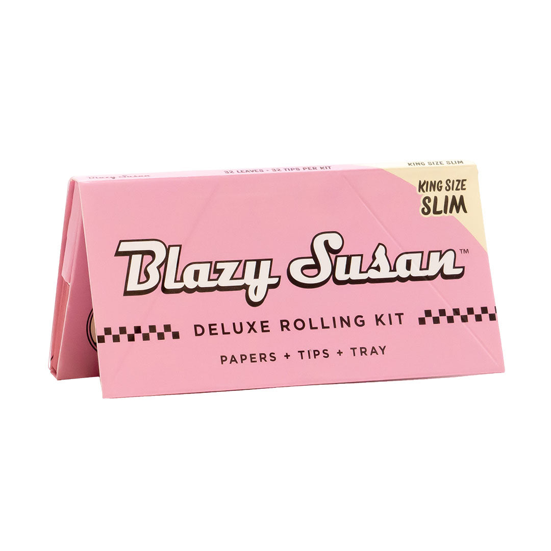 Blazy Susan - Pink Deluxe Rolling Paper Kit - King Size