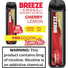 Breeze Pro Zero Nic Disposable Nicotine A&I Family Wholesale Breeze Pro Zero Nic Disposable Nicotine A&I Family Wholesale