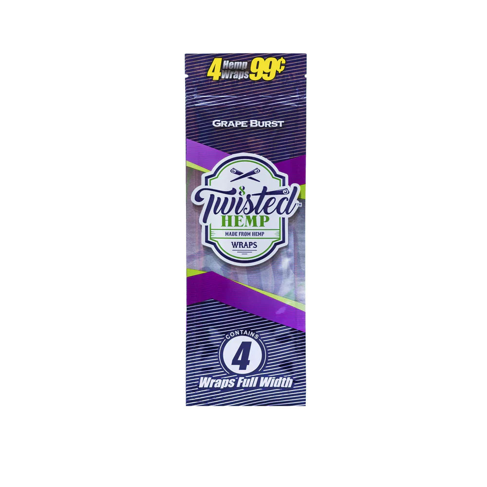 Twisted Hemp Wraps 4Pk