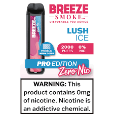 Breeze Pro Zero Nic Disposable Nicotine A&I Family Wholesale Breeze Pro Zero Nic Disposable Nicotine A&I Family Wholesale