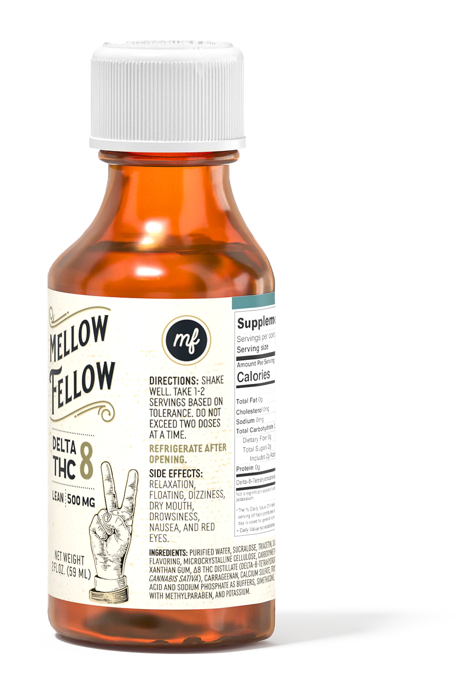 Mellow Fellow- Delta-8 500 mg Lean