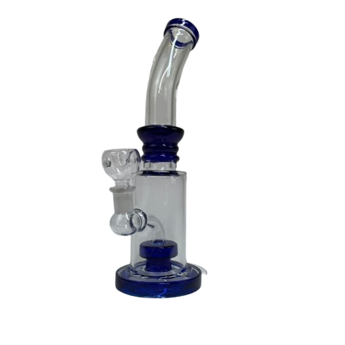 Puck Perc Glass Rig With Bent Mouthpiece